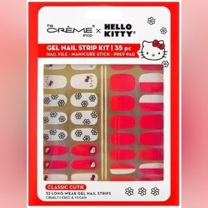 Hello Kitty Gel Nail Strip Kit The Creme Shop Sanrio 32